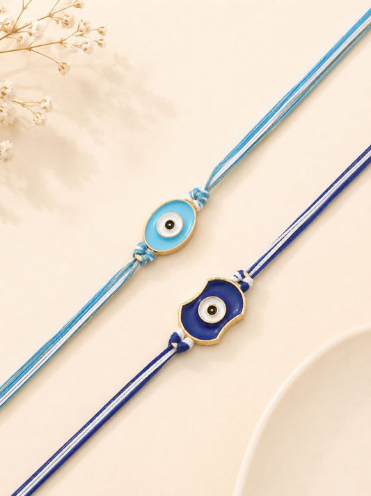 Premium Set of 2 Evil Eye Rakhi Set