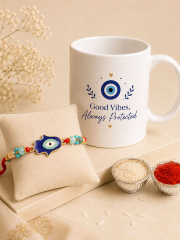 Premium Evil Eye Rakhi Gift Hamper