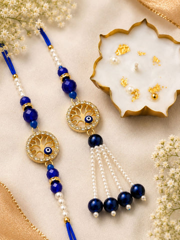 Evil Eye Bhaiya Bhabhi Rakhi With Candle