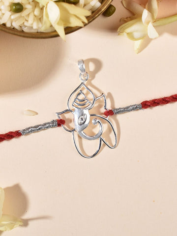 925 Silver Ganesha thread Rakhi