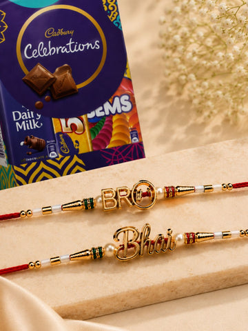 2 Bhai Rakhi with Chocolate