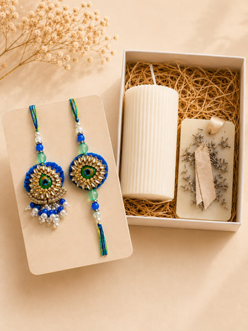 Bhaiya Bhabhi Rakhi with Candle