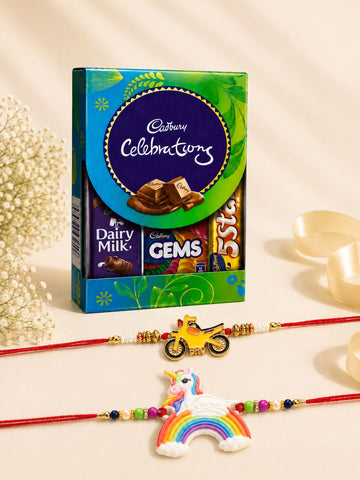 2 Kid Rakhi Set with Chocolate