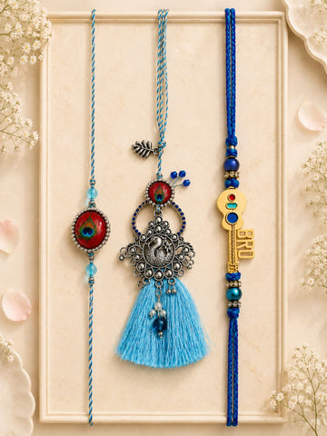 Set of Couple with Kid rakhi