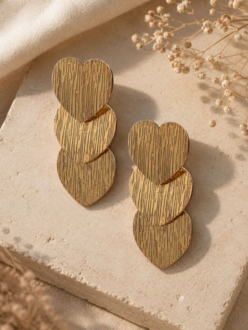 Demifine Heart Drop Earrings