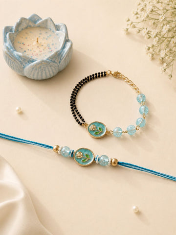 Bhaiya Bhabhi Rakhi with Candle