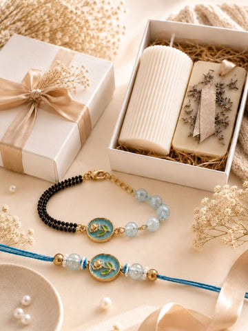 Bhaiya Bhabhi Rakhi with Candle