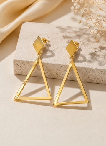 Demifine Geometric Drop Earrings