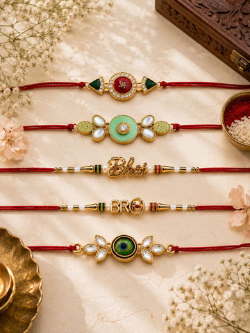 Set of 5 Rakhis Set