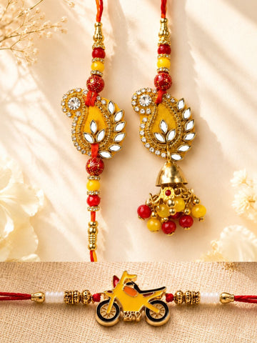 Set of Couple with Kid rakhi
