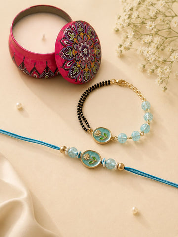 Bhaiya Bhabhi Rakhi with Candle