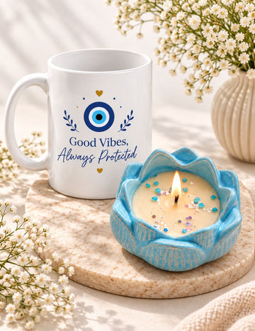 Lotus Evil Eye Protection Gift Set
