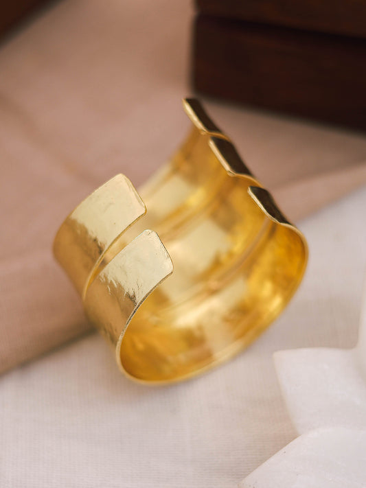 Handmade Gold-Plated Cuff Bracelet