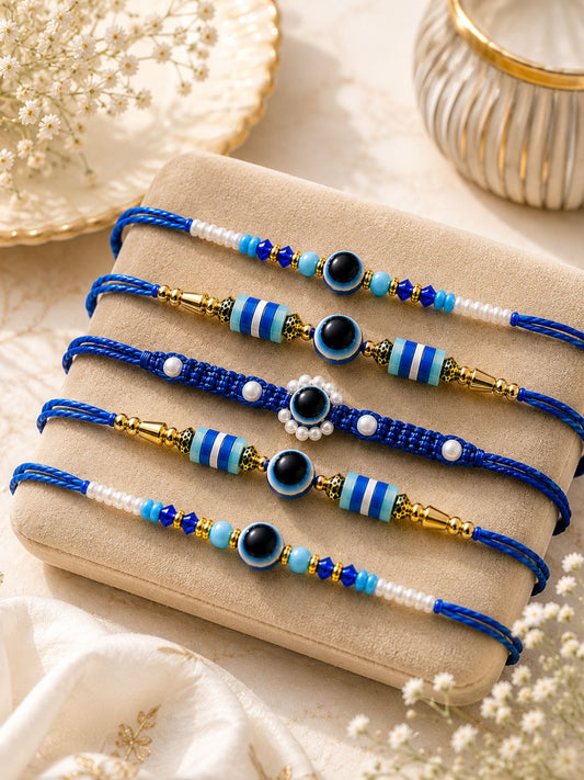 Designer Evil Eye Set of 5 Rakhi