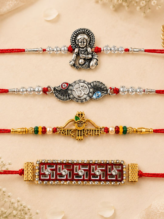 Set of 4 Rakhi Set