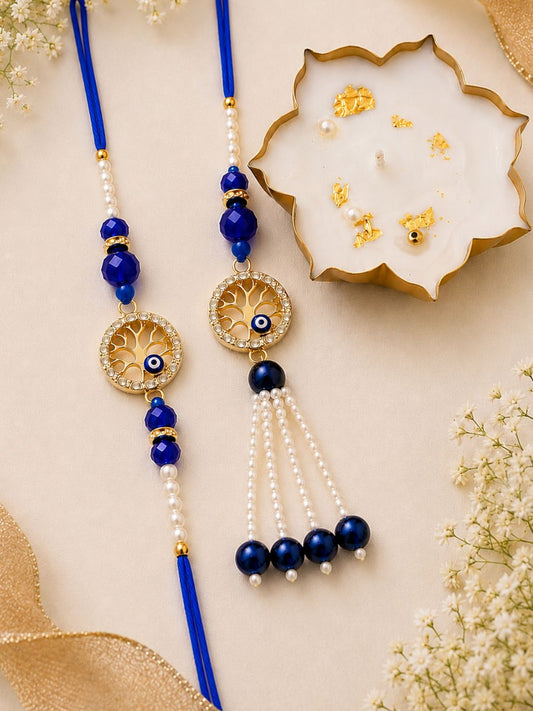 Evil Eye Bhaiya Bhabhi Rakhi With Candle