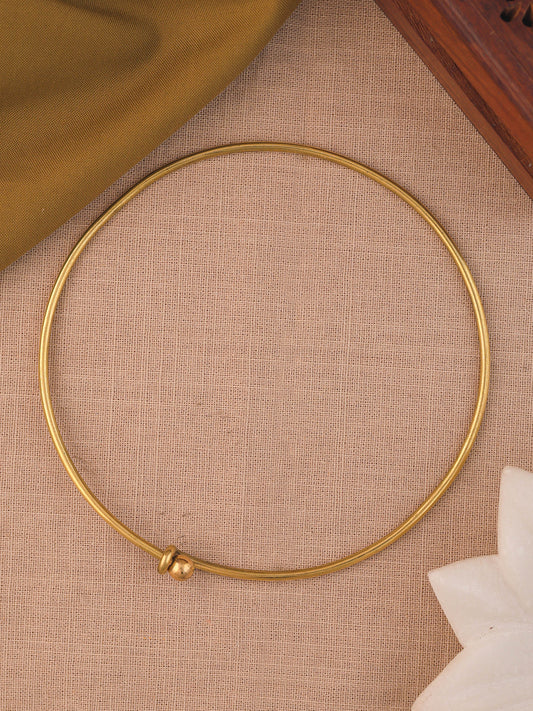 Elegant Handmade Gold-Plated Hasli Necklace