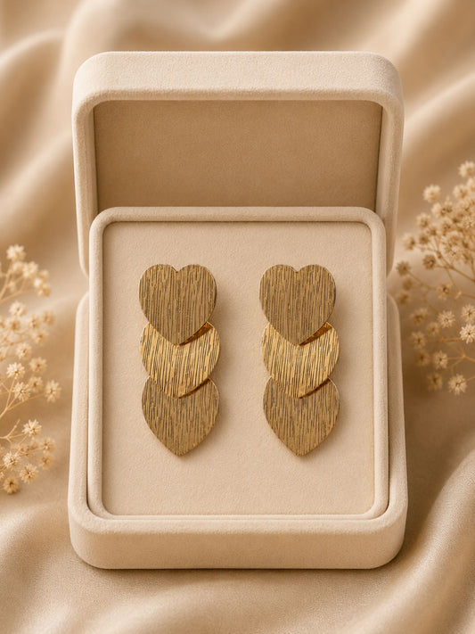 Demifine Heart Drop Earrings