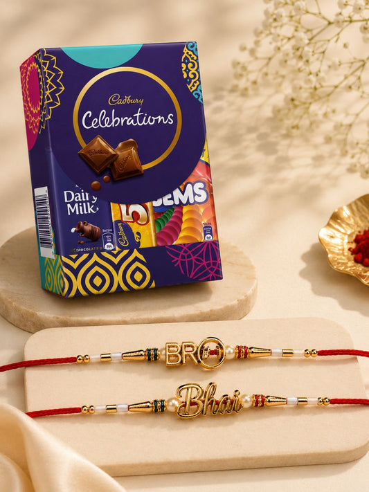 2 Bhai Rakhi with Chocolate