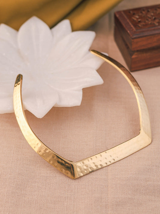 Handmade Gold-Plated Hasli Necklace