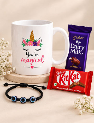 Evil Eye Unicorn Chocolate Gift Combo