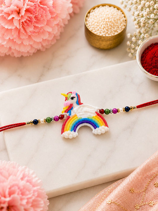 Set of 2 Rainbow Kid Rakhi
