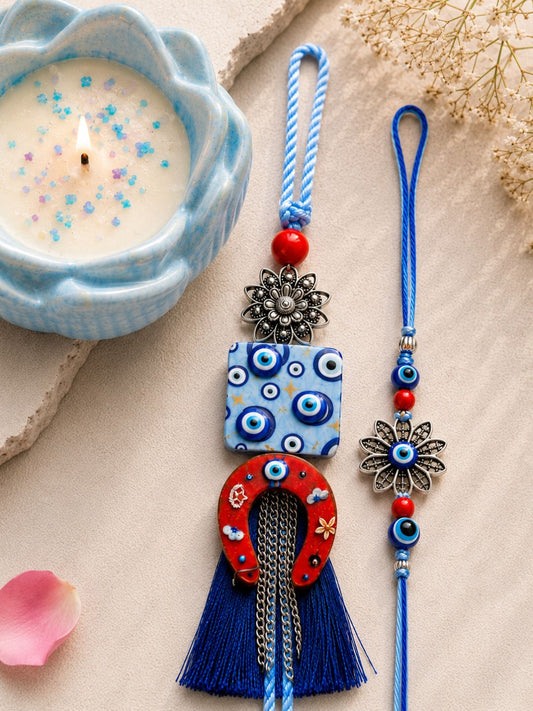 Peacock Bhaiya Bhabhi Rakhi with Candle