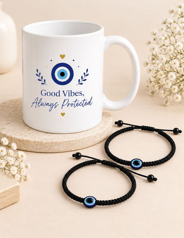 Evil Eye Anklet Mug Gift Set