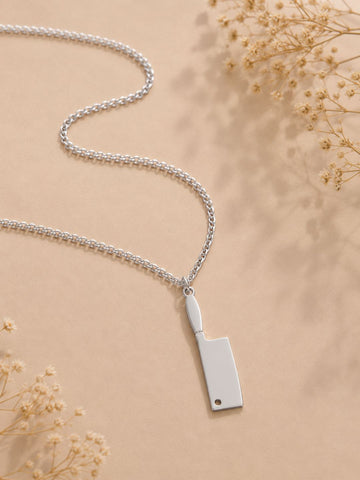 Demifine Knife Pendant Necklace