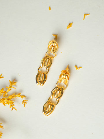 Gold-Plated Drop Earrings