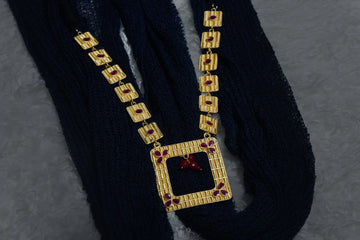 Gold-Plated Geometric Necklace