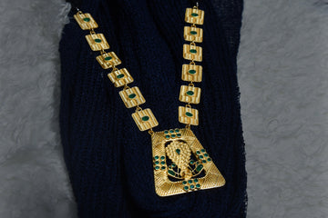 Gold-Plated Geometric Necklace