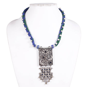 Thread Oxidised Long Necklace