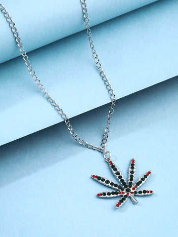 Marijuana Leaf Pendant For Men