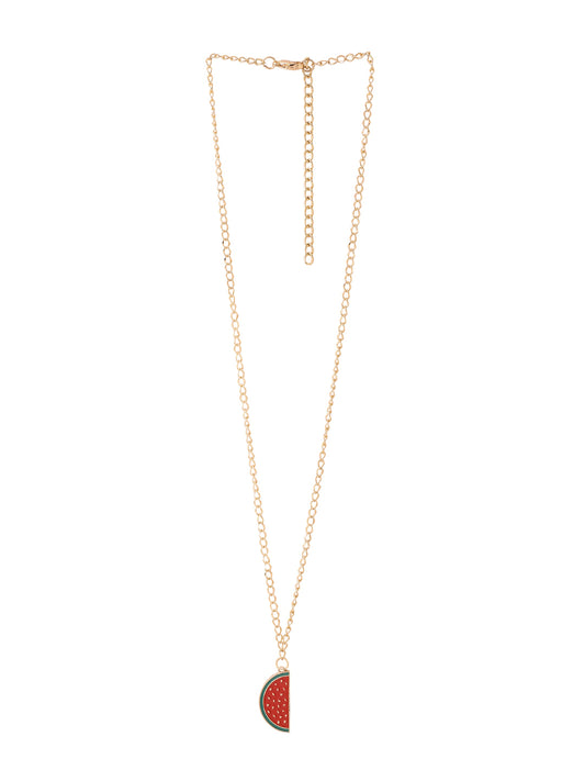 Watermelon Charm Necklace For Girls and Women
