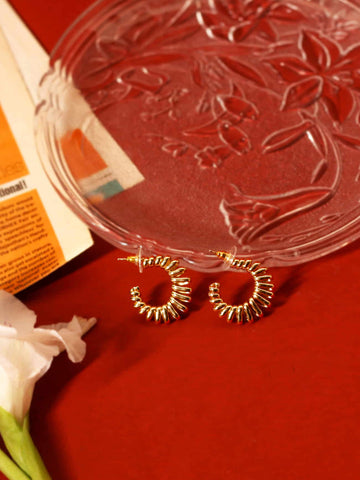 Gold Plated Wire Earrings