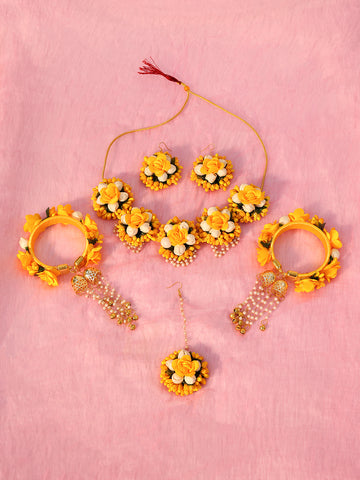 Yellow Haldi Bridal Jewellery Set