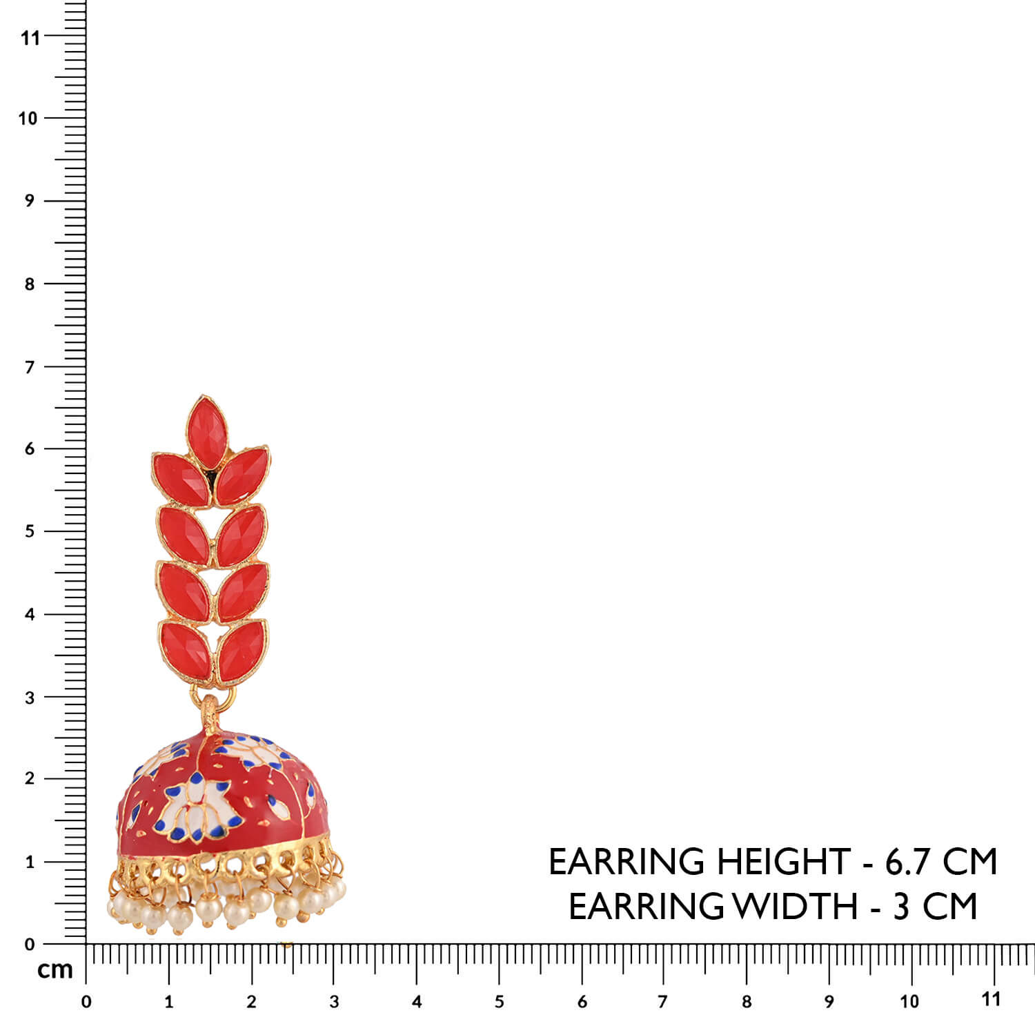 enamel-fusion-floral-jhumka-earring-red-viraasi