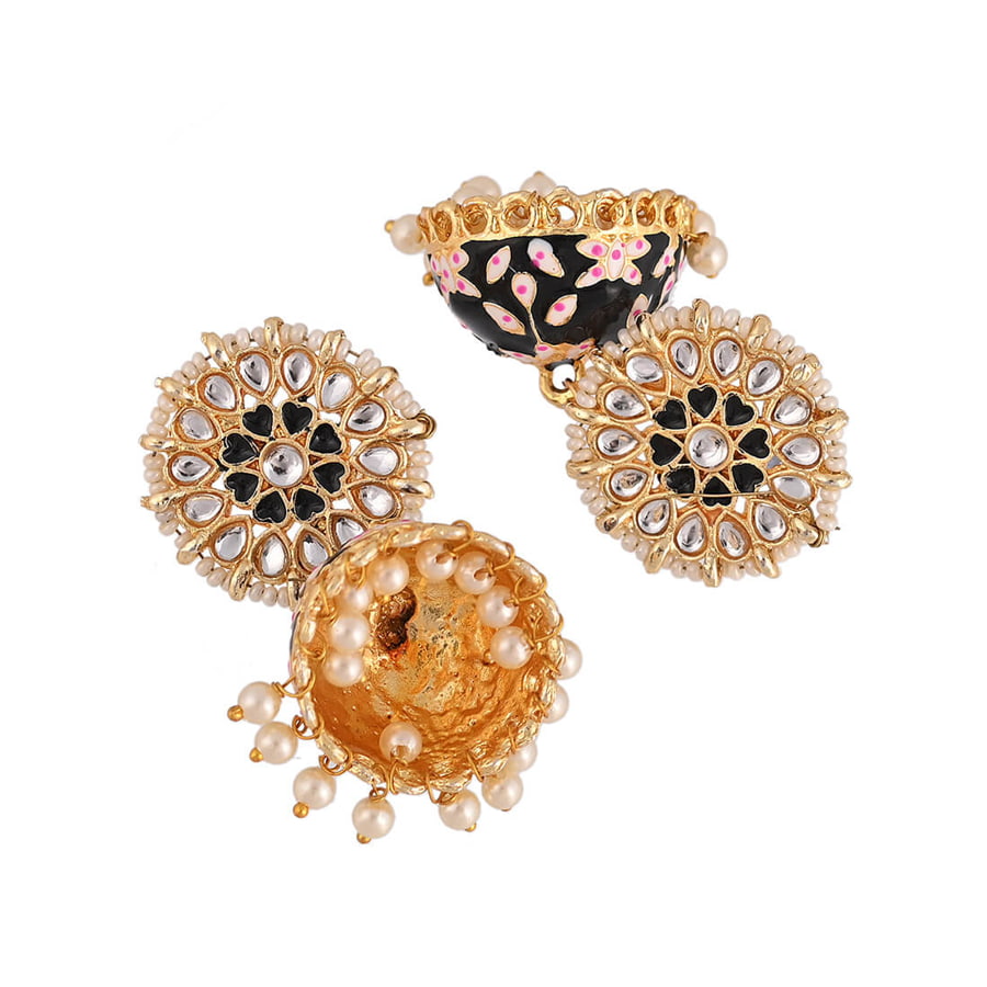 meenakari-jhumka-earrings-black-viraasi