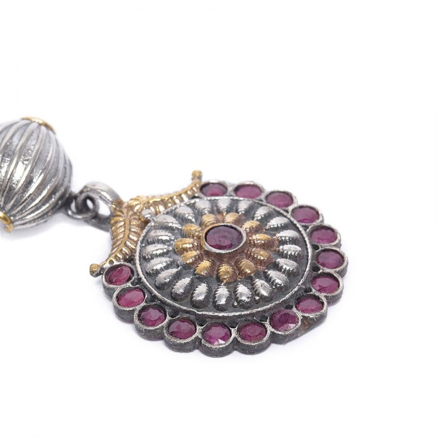 dual-tone-stone-earring-pink-viraasi