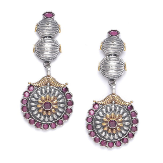 dual-tone-stone-earring-pink-viraasi