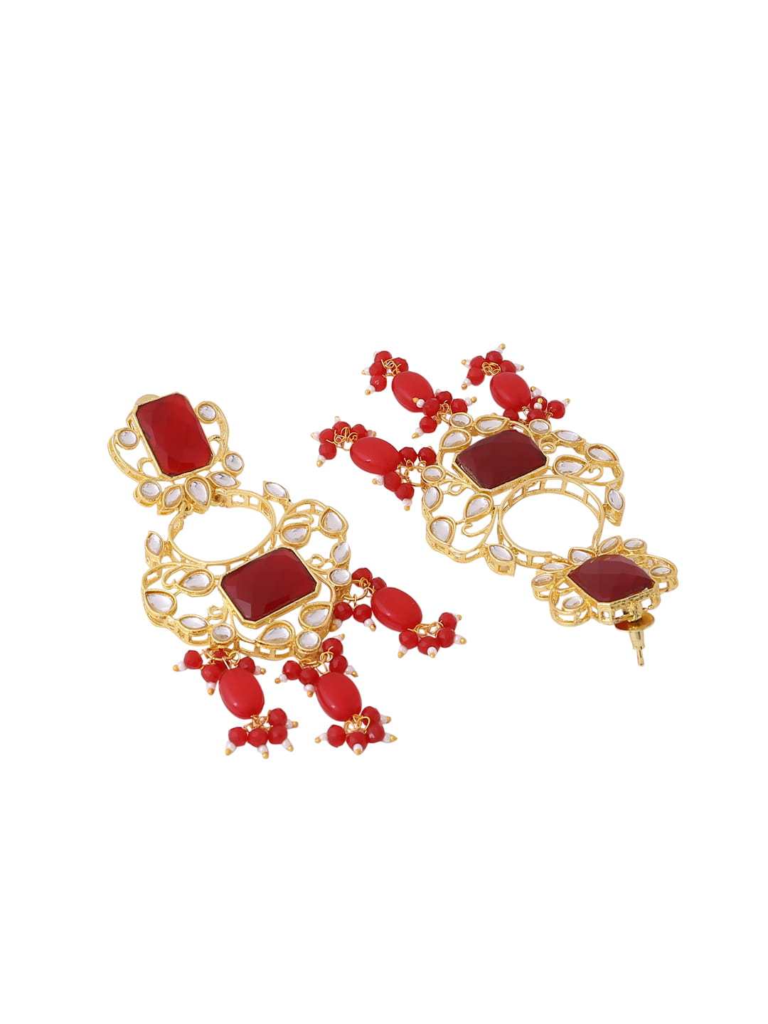 gold-plated-red-stone-dangle-earrings-viraasi