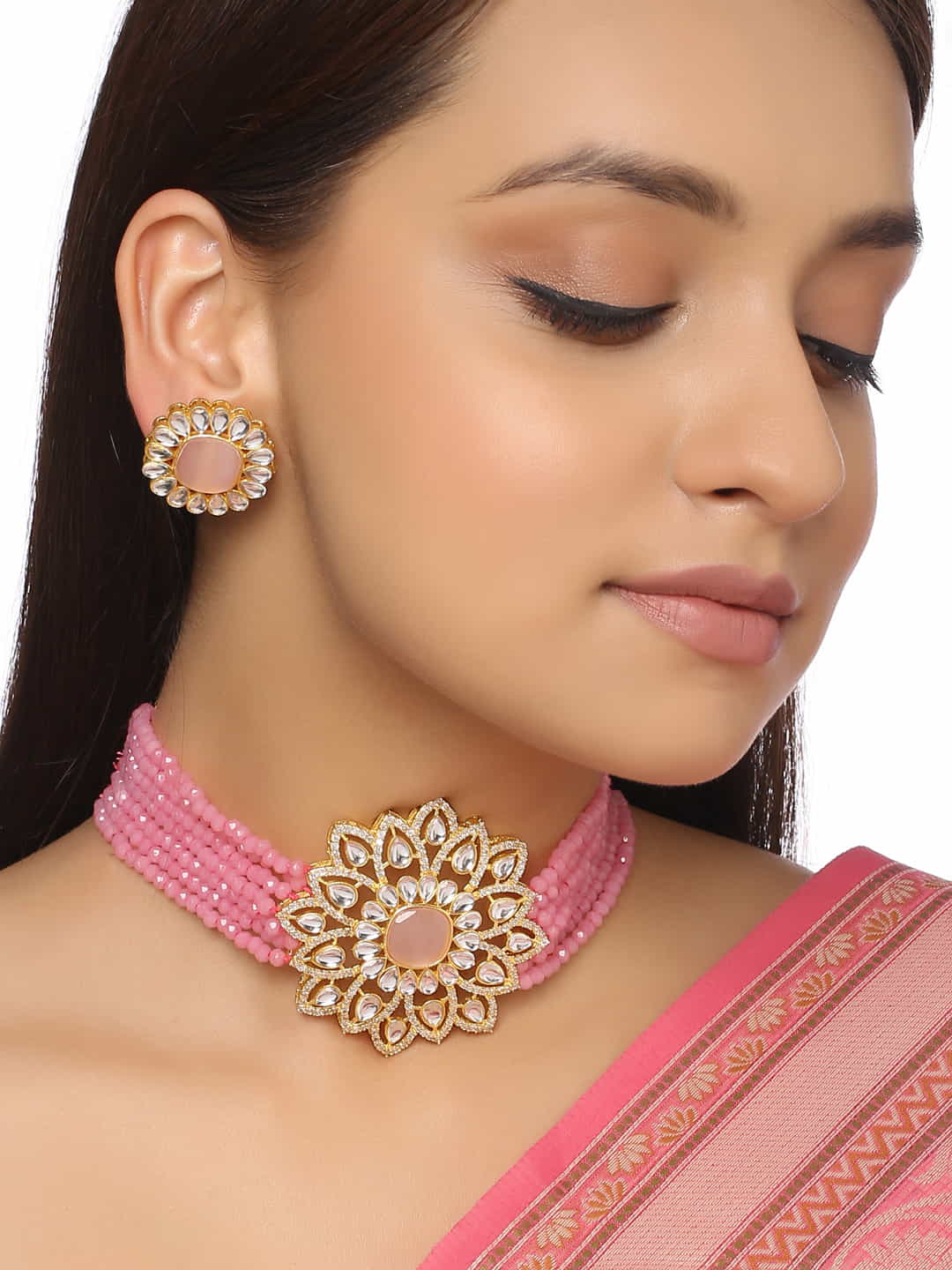 pink-beads-pearls-kundan-necklace-set-viraasi