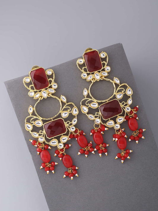 gold-plated-red-stone-dangle-earrings-viraasi