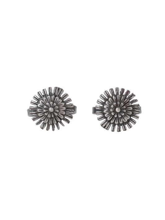 Oxidised Boho Toe Rings For Women