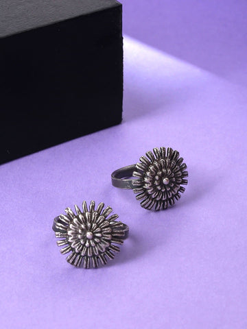 Oxidised Boho Toe Rings For Women
