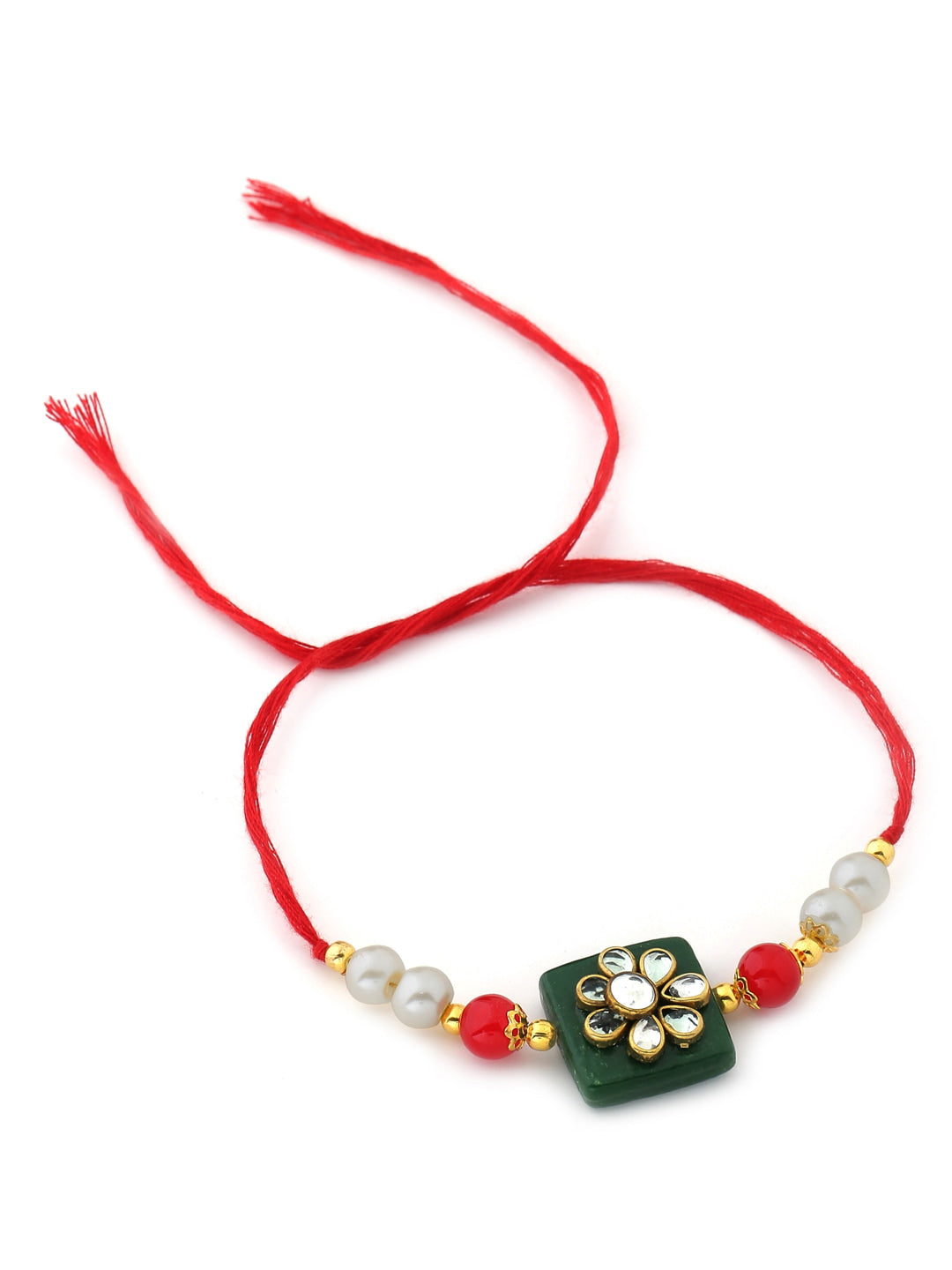 Kundan and Pearls Bhai Bhabhi Rakhi-Viraasi
