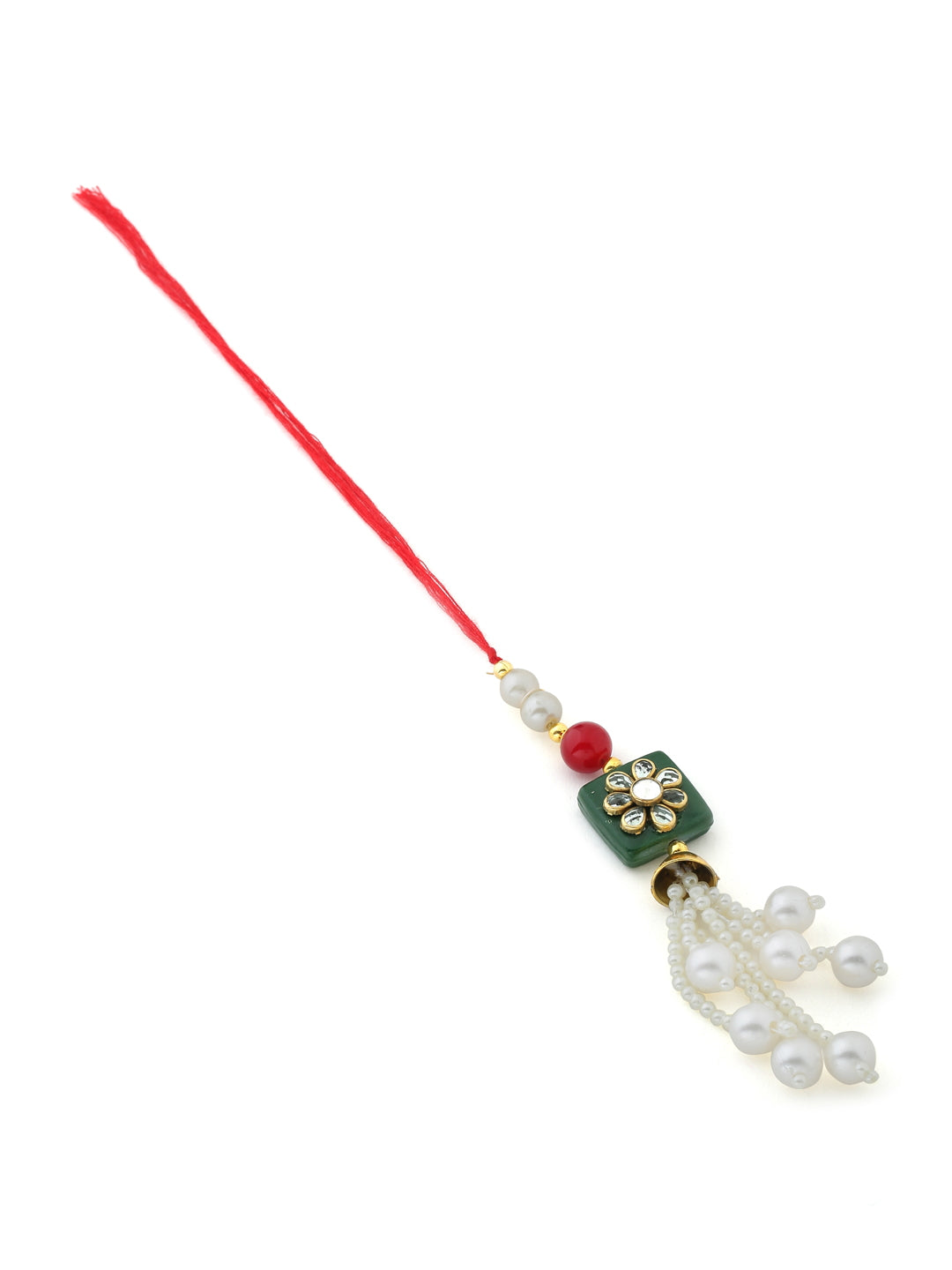 Kundan and Pearls Bhai Bhabhi Rakhi-Viraasi