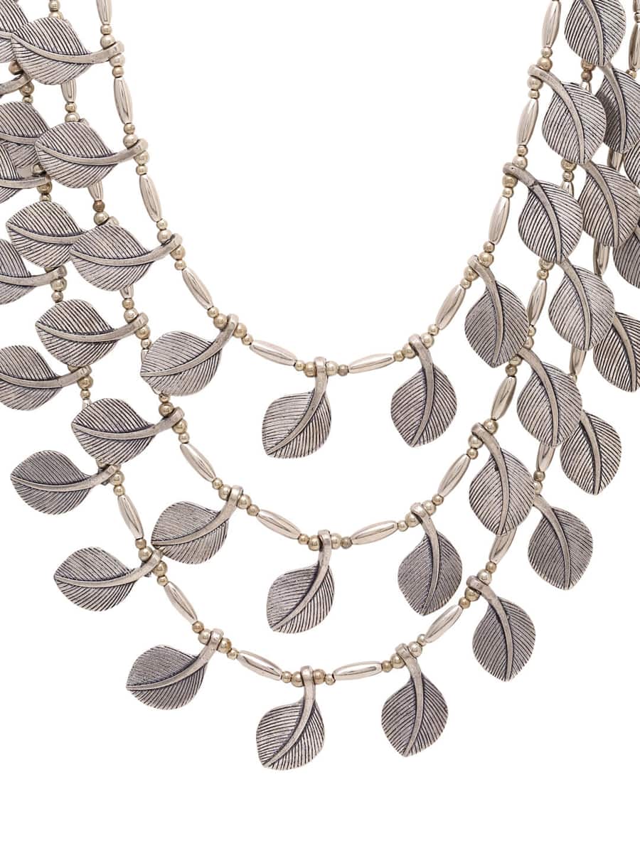 antique-leaves-shape-oxidized-necklace-for-women-viraasi