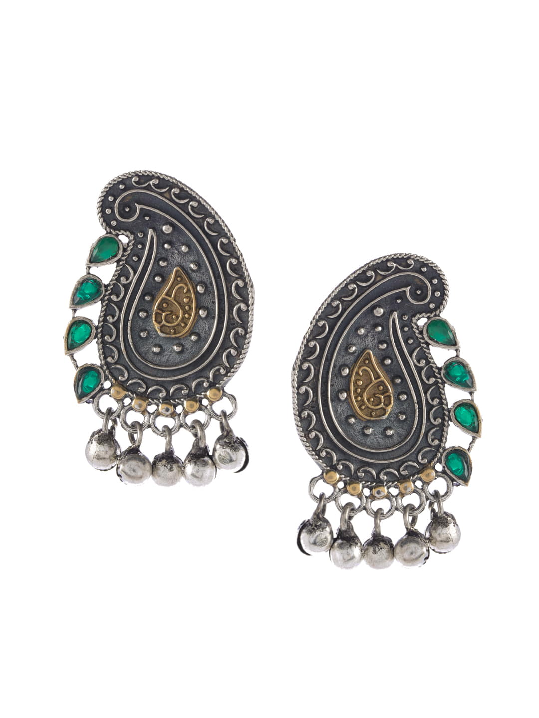 mango-shape-dual-tone-small-earrings-viraasi